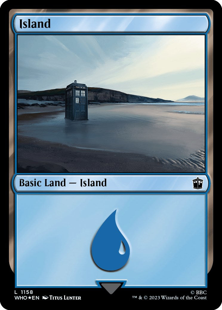 Island (1158) (Surge Foil) [Doctor Who] | Kessel Run Games Inc. 