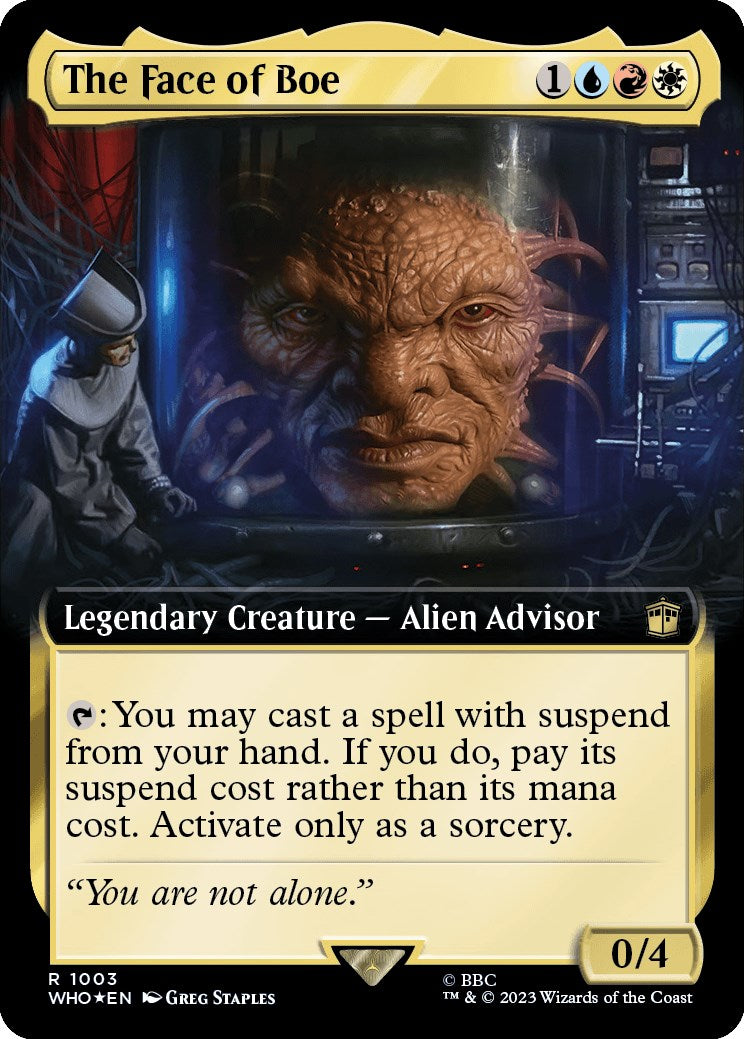 The Face of Boe (Extended Art) (Surge Foil) [Doctor Who] | Kessel Run Games Inc. 