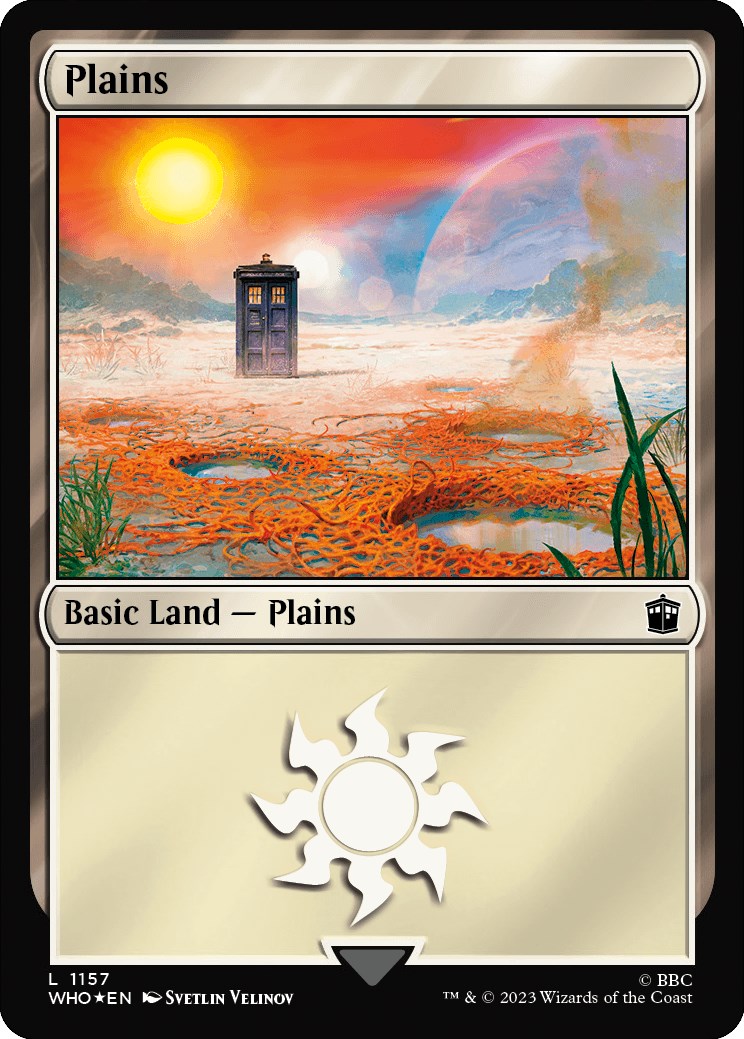 Plains (1157) (Surge Foil) [Doctor Who] | Kessel Run Games Inc. 