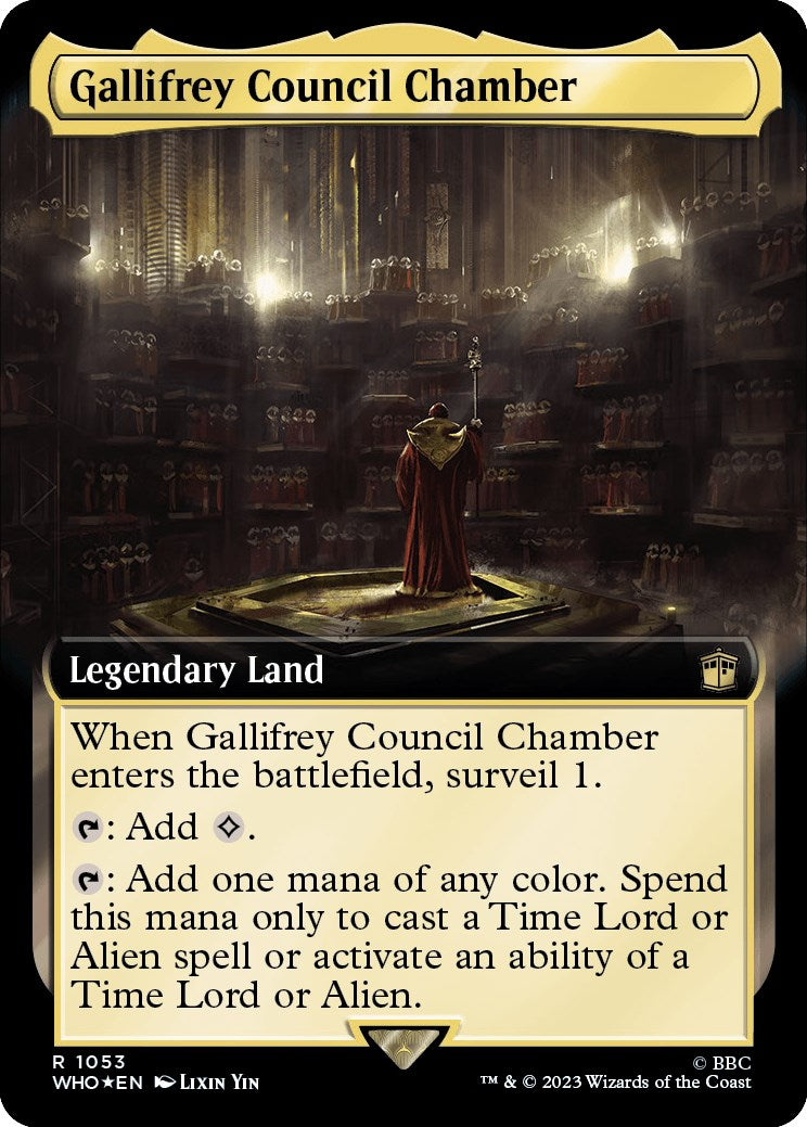 Gallifrey Council Chamber (Extended Art) (Surge Foil) [Doctor Who] | Kessel Run Games Inc. 