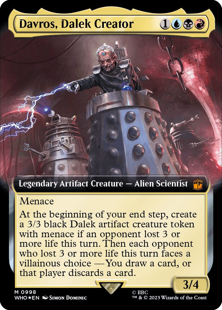 Davros, Dalek Creator (Extended Art) (Surge Foil) [Doctor Who] | Kessel Run Games Inc. 