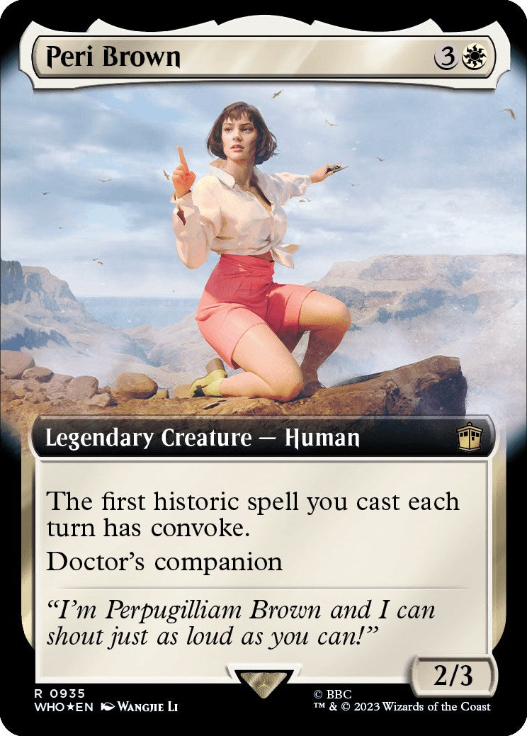 Peri Brown (Extended Art) (Surge Foil) [Doctor Who] | Kessel Run Games Inc. 