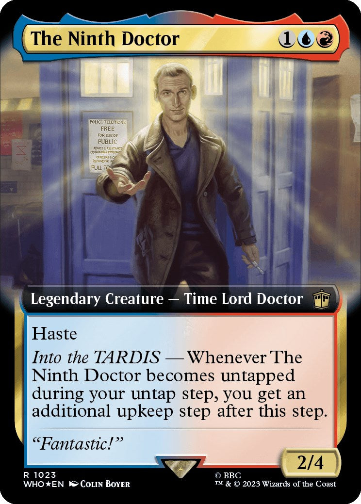 The Ninth Doctor (Extended Art) (Surge Foil) [Doctor Who] | Kessel Run Games Inc. 