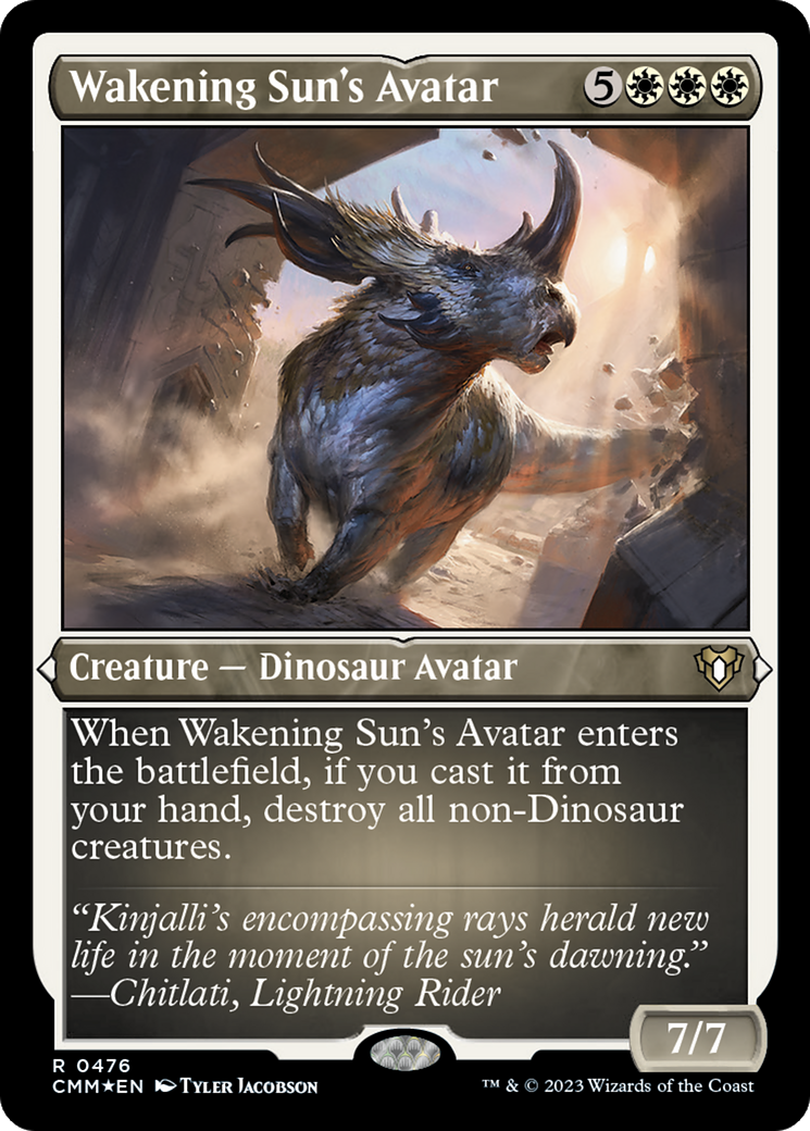 Wakening Sun's Avatar (Foil Etched) [Commander Masters] | Kessel Run Games Inc. 