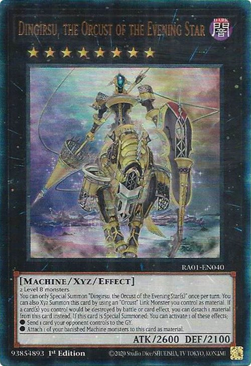 Dingirsu, the Orcust of the Evening Star [RA01-EN040] Prismatic Ultimate Rare | Kessel Run Games Inc. 