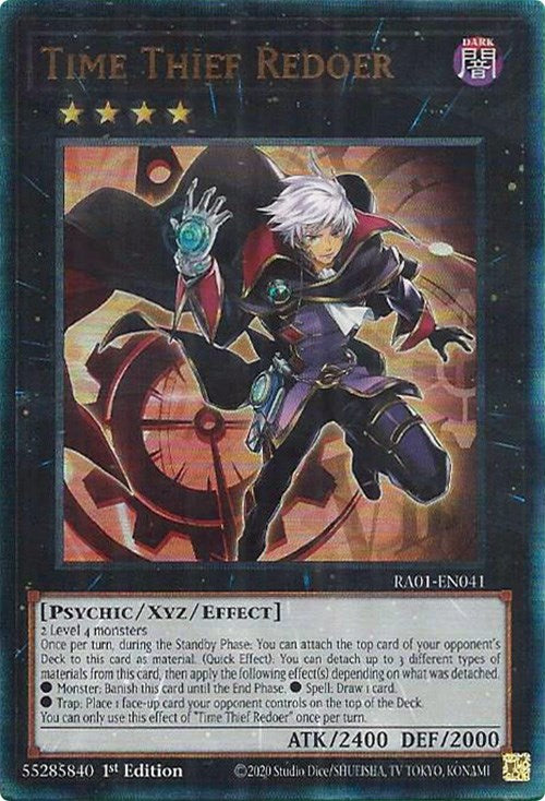 Time Thief Redoer [RA01-EN041] Prismatic Ultimate Rare | Kessel Run Games Inc. 