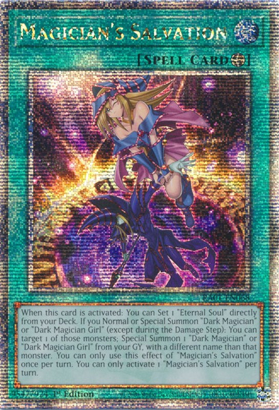 Magician's Salvation [RA01-EN068] Quarter Century Secret Rare | Kessel Run Games Inc. 