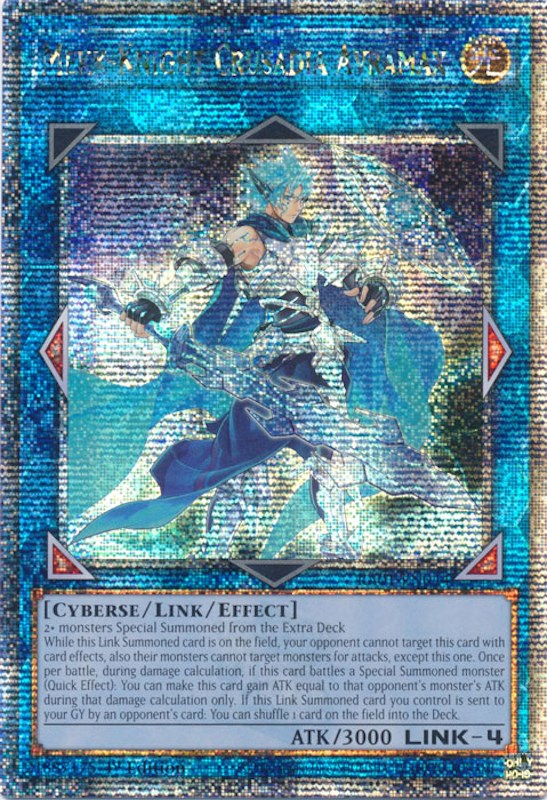 Mekk-Knight Crusadia Avramax [RA01-EN044] Quarter Century Secret Rare | Kessel Run Games Inc. 