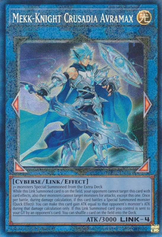 Mekk-Knight Crusadia Avramax [RA01-EN044] Prismatic Collector's Rare | Kessel Run Games Inc. 