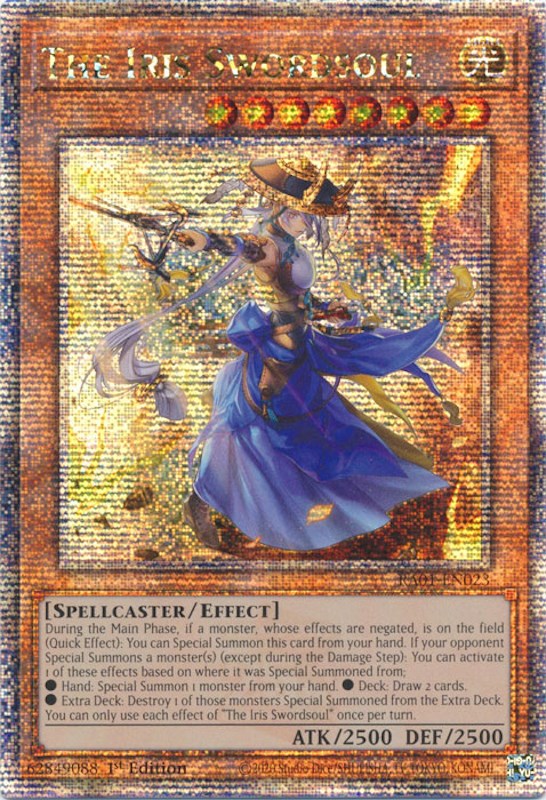 The Iris Swordsoul [RA01-EN023] Quarter Century Secret Rare | Kessel Run Games Inc. 