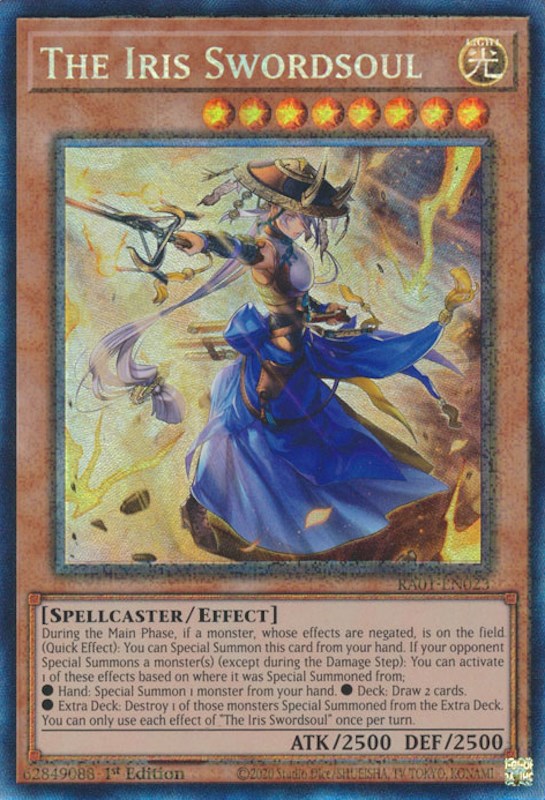 The Iris Swordsoul [RA01-EN023] Prismatic Collector's Rare | Kessel Run Games Inc. 