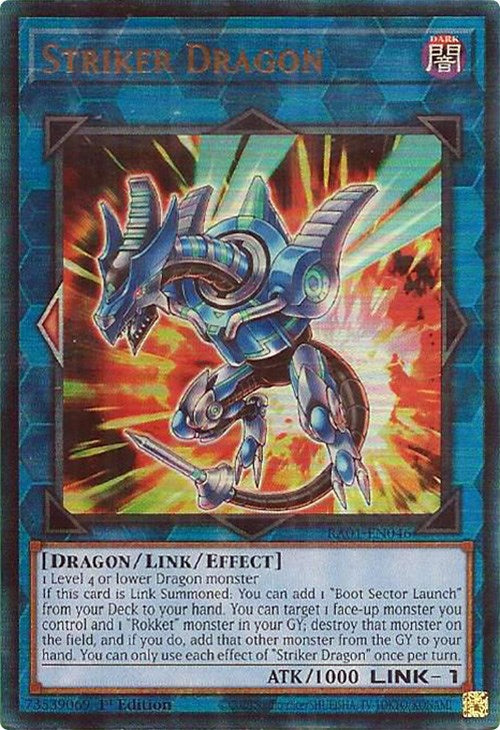 Striker Dragon [RA01-EN046] Prismatic Ultimate Rare | Kessel Run Games Inc. 