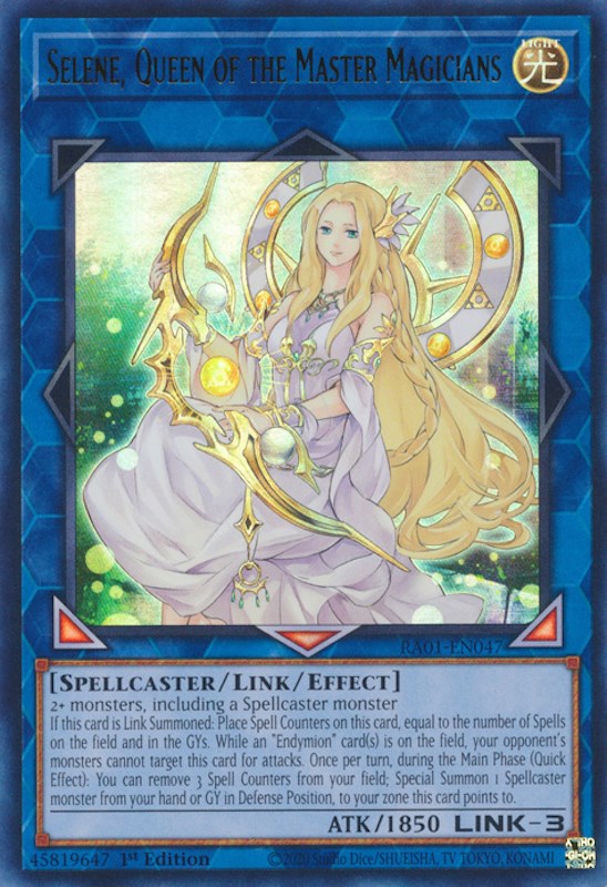 Selene, Queen of the Master Magicians [RA01-EN047] Ultra Rare | Kessel Run Games Inc. 