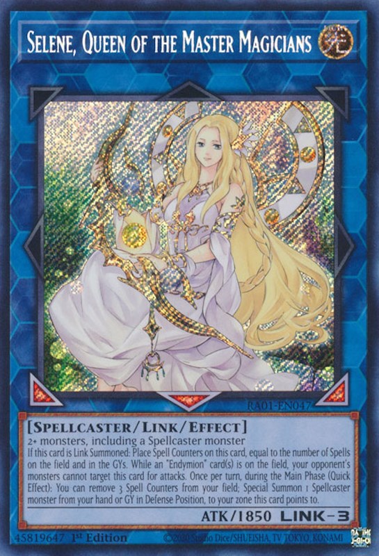 Selene, Queen of the Master Magicians [RA01-EN047] Secret Rare | Kessel Run Games Inc. 