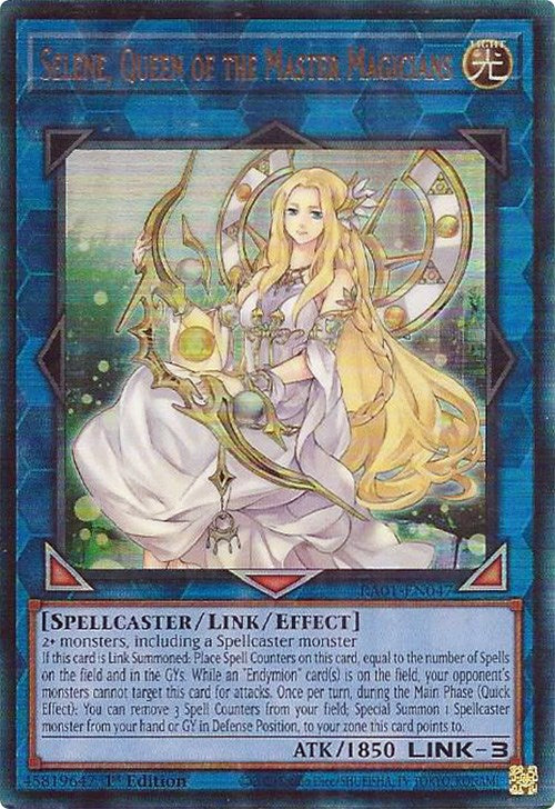 Selene, Queen of the Master Magicians [RA01-EN047] Prismatic Ultimate Rare | Kessel Run Games Inc. 