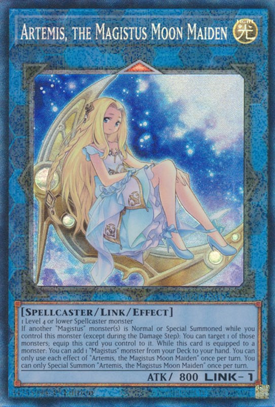 Artemis, the Magistus Moon Maiden [RA01-EN049] Prismatic Collector's Rare | Kessel Run Games Inc. 