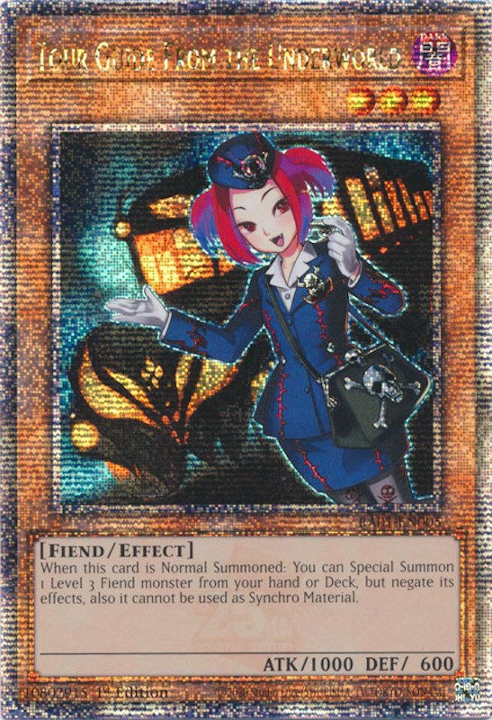 Tour Guide From the Underworld [RA01-EN005] Quarter Century Secret Rare | Kessel Run Games Inc. 