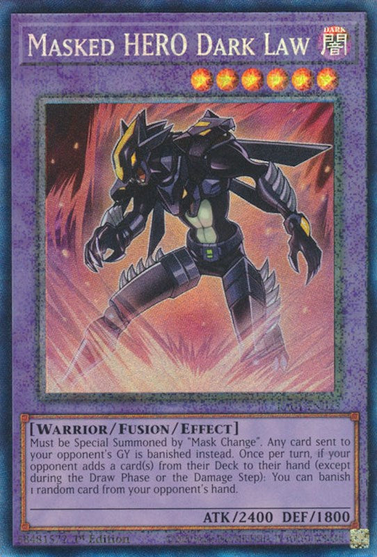 Masked HERO Dark Law [RA01-EN025] Prismatic Collector's Rare | Kessel Run Games Inc. 