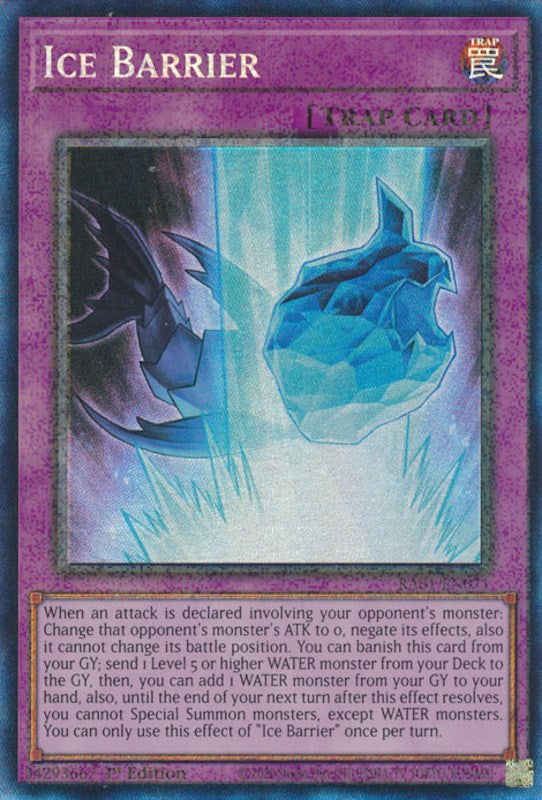 Ice Barrier [RA01-EN071] Prismatic Collector's Rare | Kessel Run Games Inc. 