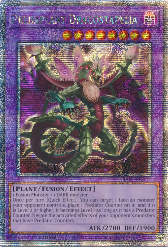 Predaplant Dragostapelia [RA01-EN027] Quarter Century Secret Rare | Kessel Run Games Inc. 