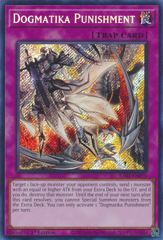 Dogmatika Punishment [RA01-EN076] Secret Rare | Kessel Run Games Inc. 