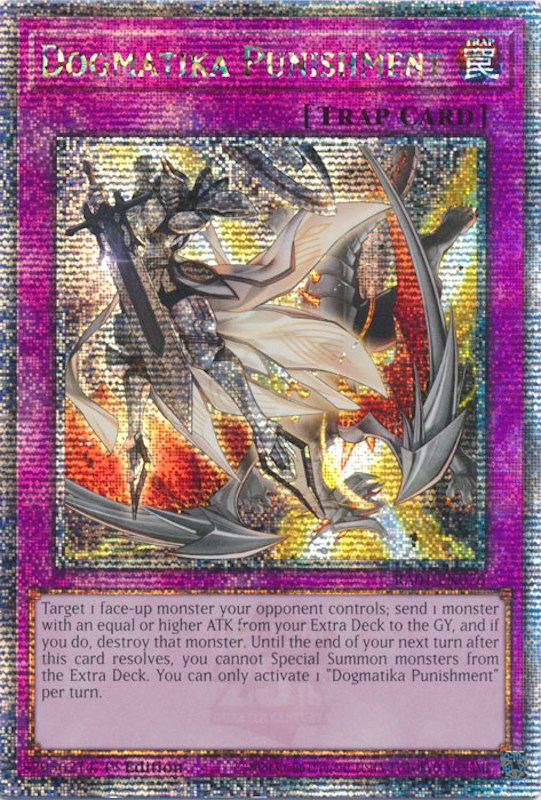 Dogmatika Punishment [RA01-EN076] Quarter Century Secret Rare | Kessel Run Games Inc. 