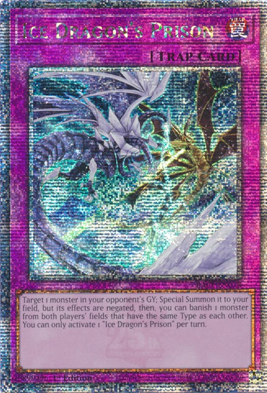 Ice Dragon's Prison [RA01-EN078] Quarter Century Secret Rare | Kessel Run Games Inc. 