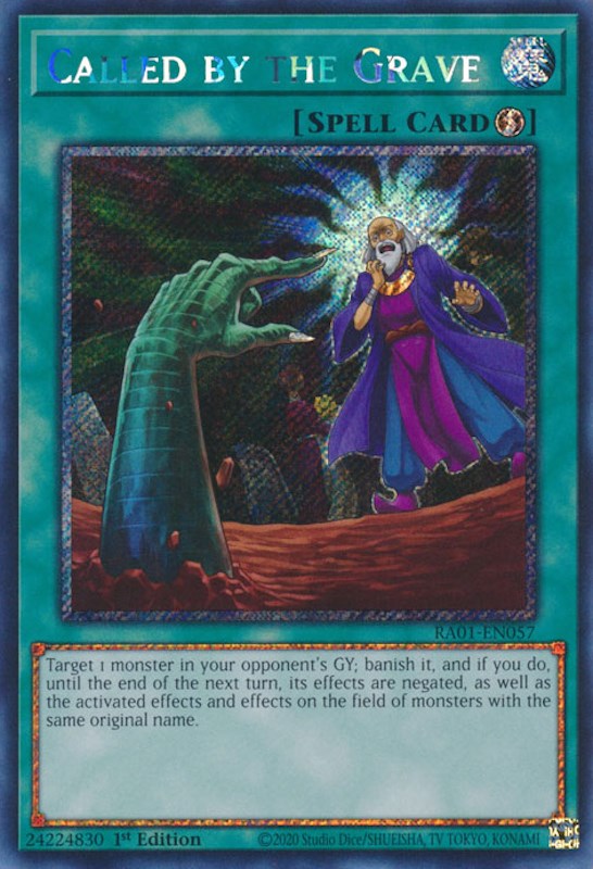 Called by the Grave [RA01-EN057] Platinum Secret Rare | Kessel Run Games Inc. 