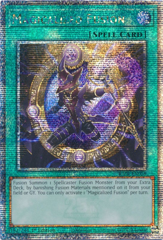 Magicalized Fusion [RA01-EN058] Quarter Century Secret Rare | Kessel Run Games Inc. 