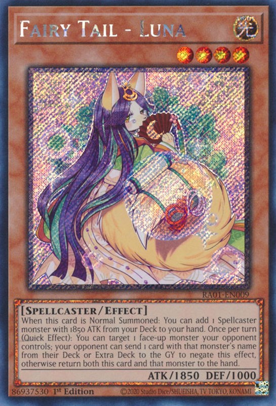 Fairy Tail - Luna [RA01-EN009] Platinum Secret Rare | Kessel Run Games Inc. 
