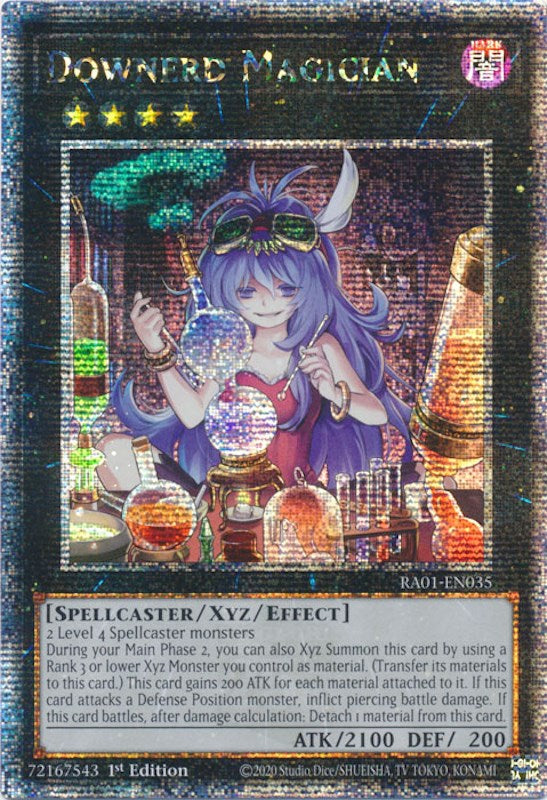 Downerd Magician [RA01-EN035] Quarter Century Secret Rare | Kessel Run Games Inc. 