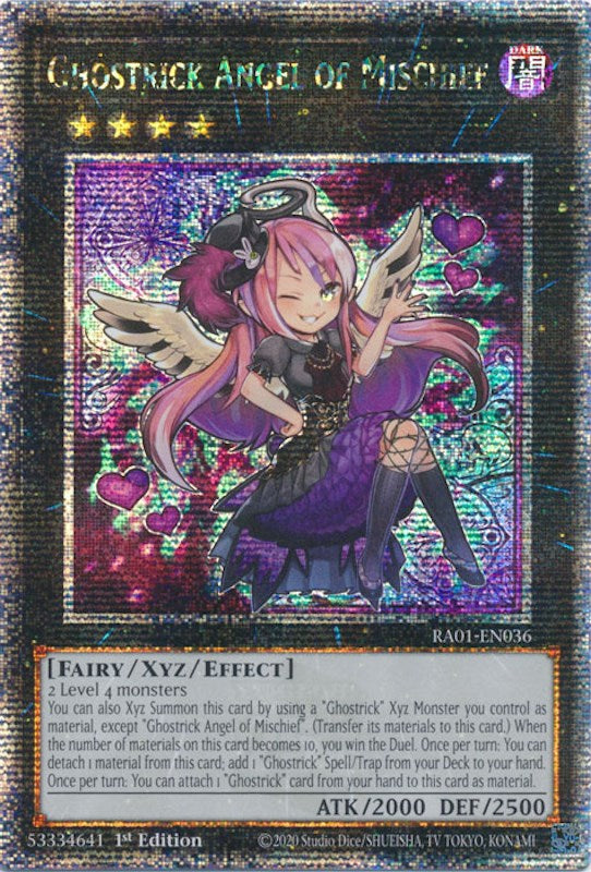 Ghostrick Angel of Mischief [RA01-EN036] Quarter Century Secret Rare | Kessel Run Games Inc. 