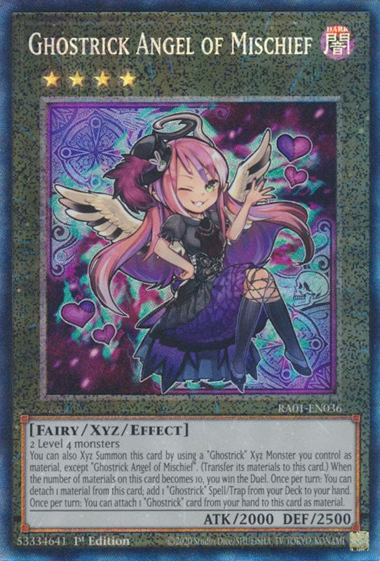 Ghostrick Angel of Mischief [RA01-EN036] Prismatic Collector's Rare | Kessel Run Games Inc. 