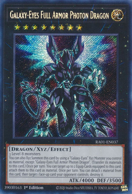 Galaxy-Eyes Full Armor Photon Dragon [RA01-EN037] Secret Rare | Kessel Run Games Inc. 