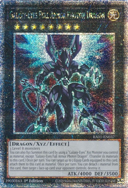 Galaxy-Eyes Full Armor Photon Dragon [RA01-EN037] Quarter Century Secret Rare | Kessel Run Games Inc. 