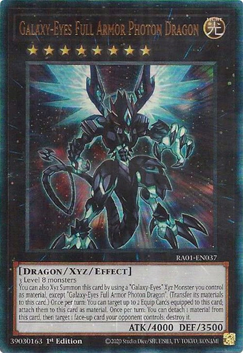 Galaxy-Eyes Full Armor Photon Dragon [RA01-EN037] Prismatic Ultimate Rare | Kessel Run Games Inc. 