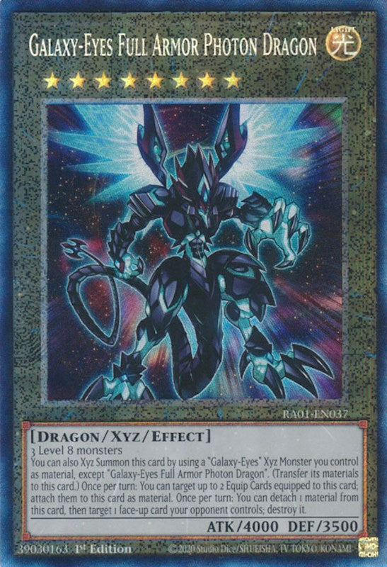 Galaxy-Eyes Full Armor Photon Dragon [RA01-EN037] Prismatic Collector's Rare | Kessel Run Games Inc. 