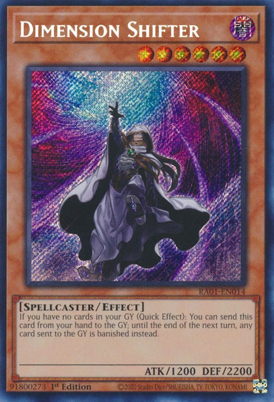 Dimension Shifter [RA01-EN014] Secret Rare | Kessel Run Games Inc. 