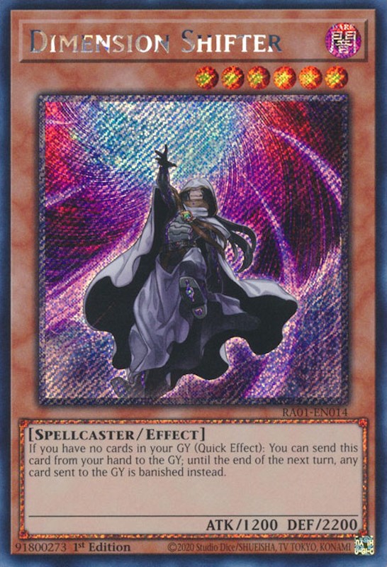 Dimension Shifter [RA01-EN014] Platinum Secret Rare | Kessel Run Games Inc. 