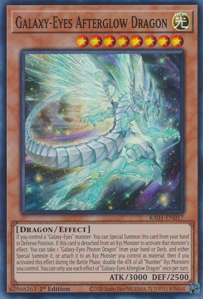 Galaxy-Eyes Afterglow Dragon [RA01-EN017] Super Rare | Kessel Run Games Inc. 