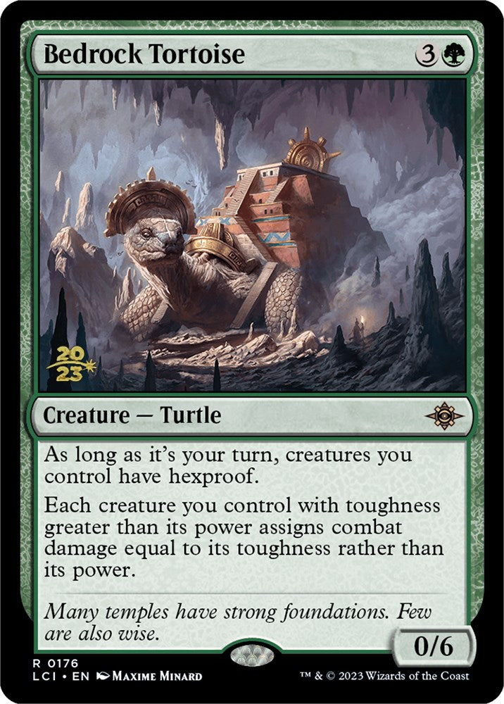 Bedrock Tortoise [The Lost Caverns of Ixalan Prerelease Cards] | Kessel Run Games Inc. 