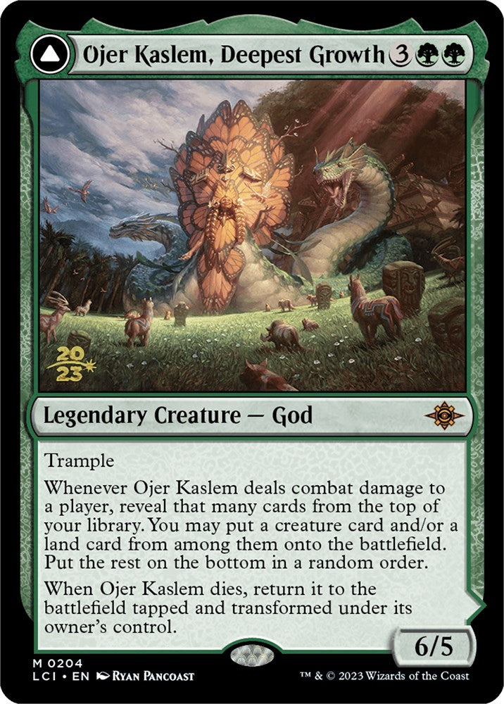 Ojer Kaslem, Deepest Growth // Temple of Cultivation [The Lost Caverns of Ixalan Prerelease Cards] | Kessel Run Games Inc. 