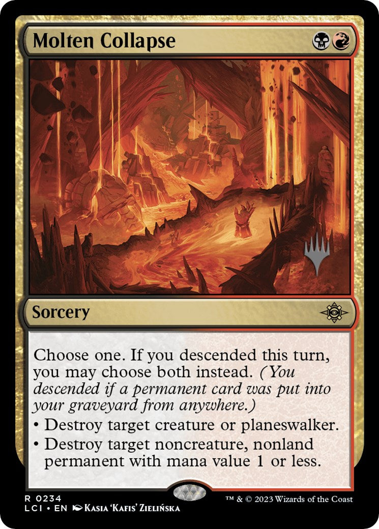 Molten Collapse (Promo Pack) [The Lost Caverns of Ixalan Promos] | Kessel Run Games Inc. 