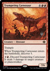 Trumpeting Carnosaur (Promo Pack) [The Lost Caverns of Ixalan Promos] | Kessel Run Games Inc. 