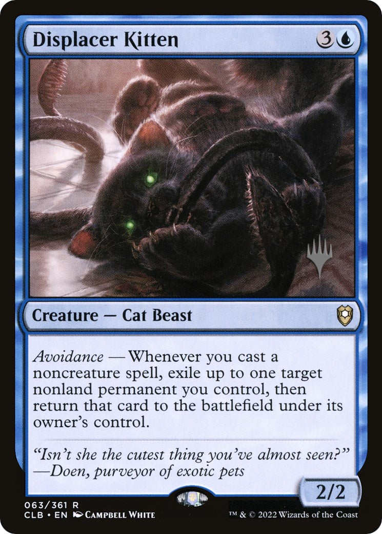 Displacer Kitten (Promo Pack) [The Lost Caverns of Ixalan Promos] | Kessel Run Games Inc. 