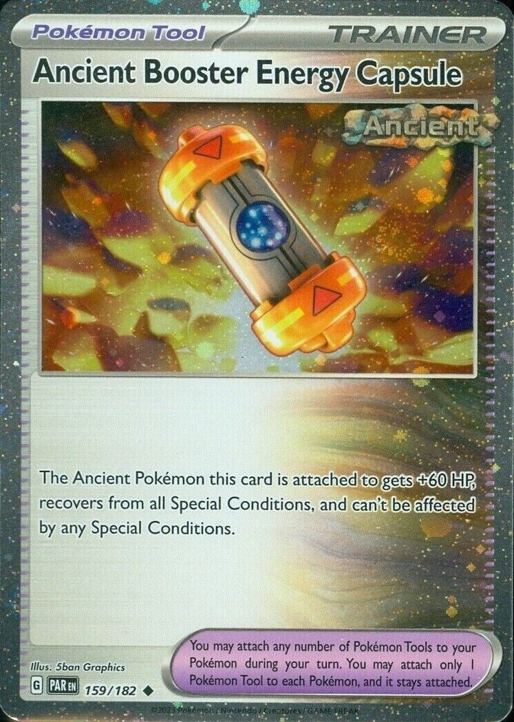 Ancient Booster Energy Capsule (159/182) (Cosmos Holo) [Scarlet & Violet: Paradox Rift] | Kessel Run Games Inc. 