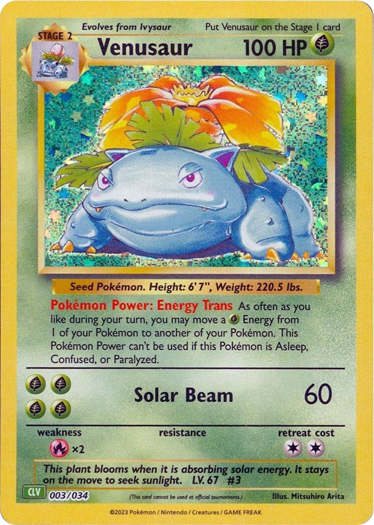 Venusaur [Trading Card Game Classic] | Kessel Run Games Inc. 