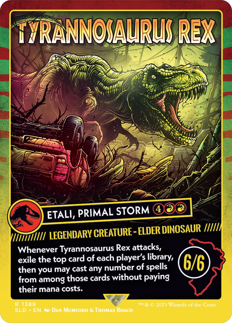 Tyrannosaurus Rex - Etali, Primal Storm [Secret Lair Drop Series] | Kessel Run Games Inc. 