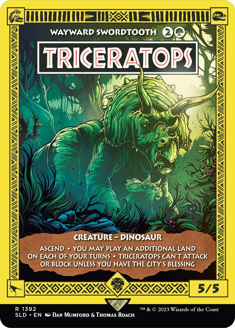 Triceratops - Wayward Swordtooth [Secret Lair Drop Series] | Kessel Run Games Inc. 