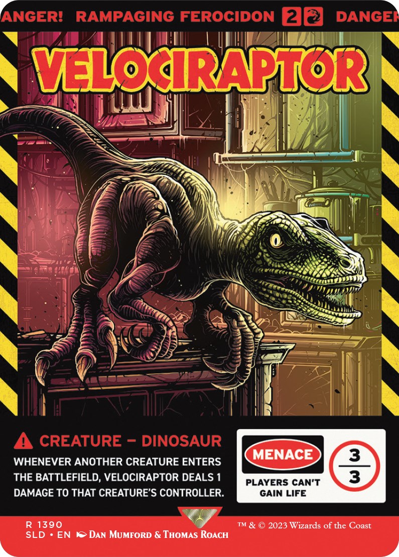 Velociraptor - Rampaging Ferocidon [Secret Lair Drop Series] | Kessel Run Games Inc. 